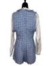 Maeve 100% Cotton 61% Polyester 16% Rayon Plaid Blue White Romper Size 12 - photo 2
