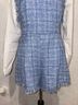 Maeve 100% Cotton 61% Polyester 16% Rayon Plaid Blue White Romper Size 12 - photo 8