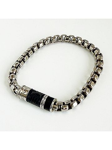 Louis Vuitton Louis Vuitton Chain Bracelet Monogram Eclipse Men's M62952 LOUIS VUITTON (view 2)