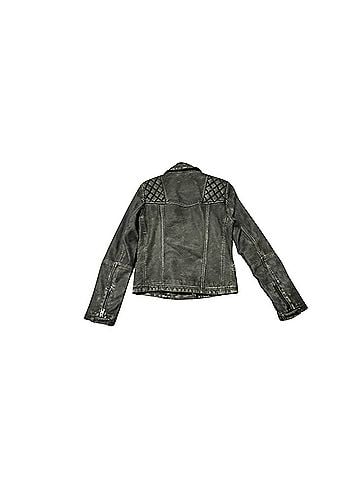 ALLSAINTS Vintage Cargo Biker Leather Jacket (view 2)