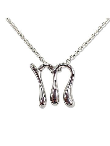 Tiffany & Co. TIFFANY &amp; Co. 925 Initial "M" Pendant Necklace (view 1)