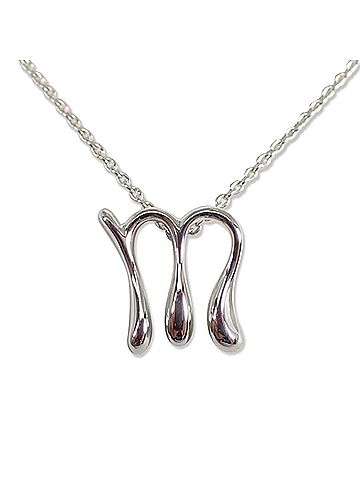 Tiffany & Co. TIFFANY &amp; Co. 925 Initial "M" Pendant Necklace (view 2)