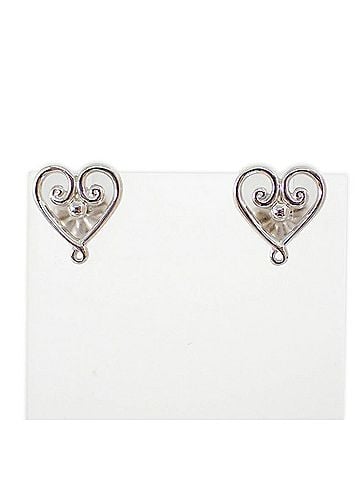 Tiffany & Co. TIFFANY &amp; Co. 925 Venetian Goldoni Heart Earrings (view 1)