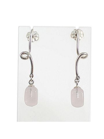 Tiffany & Co. TIFFANY &amp; Co. 925 Rose Quartz Earrings (view 1)