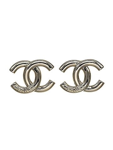 Chanel Chanel Coco Mark Earrings ABF155 Gold Plated B25P Approx. 18.2g (view 1)
