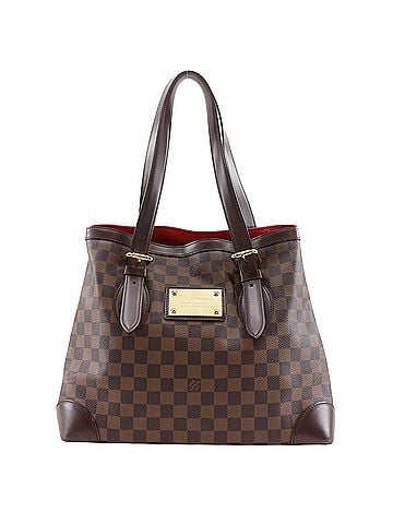 Louis Vuitton Louis Vuitton Hampstead MM Tote Bag N51204 Damier Canvas 2007 Brown CA1057 A4 Women's (view 1)