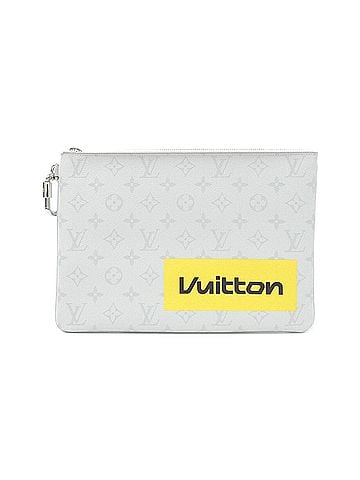 Louis Vuitton Louis Vuitton White Monogram Logo Zipped Handbag Pouch GM M68310 (view 1)