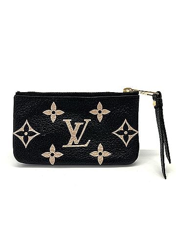 Louis Vuitton Louis Vuitton Pochette Clé Monogram Empreinte Leather Noir (Black) x Beige LOUIS VUITTON M80885 (view 2)