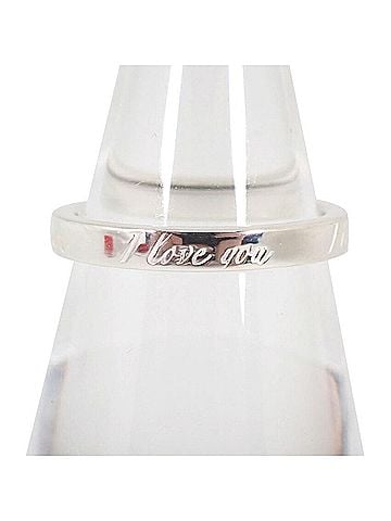 Tiffany & Co. TIFFANY &amp; Co. 925 Notes Narrow "I Love You" Ring (view 1)