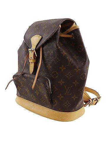 Louis Vuitton Louis Vuitton Montsouris MM Backpack/Daypack Bag M51136 Monogram Canvas 1999 Brown SP0969 2-way A5 Belt Buckle Women's (view 2)