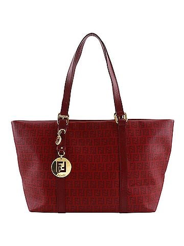 Fendi Fendi Zucchino Tote Bag 8BH215 PVC Red A4 Women's (view 1)