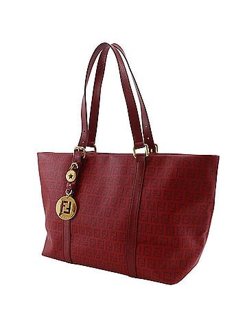 Fendi Fendi Zucchino Tote Bag 8BH215 PVC Red A4 Women's (view 2)