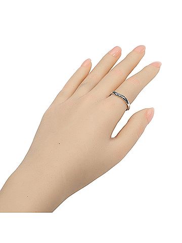 Tiffany & Co. Tiffany &amp; Co. Curved Band Ring, 3mm band, Pt950 Platinum, Approx. 5.95g. (view 2)