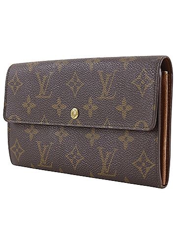 Louis Vuitton Louis Vuitton Pochette Porto Monnet Credit Long Wallet M61723 Monogram Canvas 1992 Brown MI1902 Snap Button Unisex (view 2)