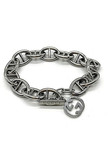 Gucci Gucci Interlocking G Anchor Chain Bracelet Metal GUCCI (view 1)
