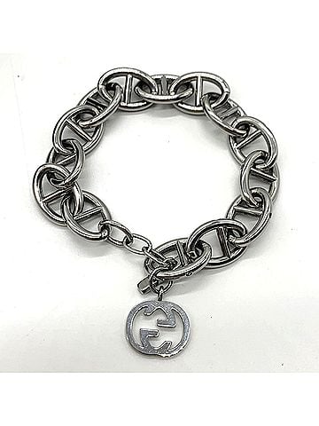 Gucci Gucci Interlocking G Anchor Chain Bracelet Metal GUCCI (view 2)