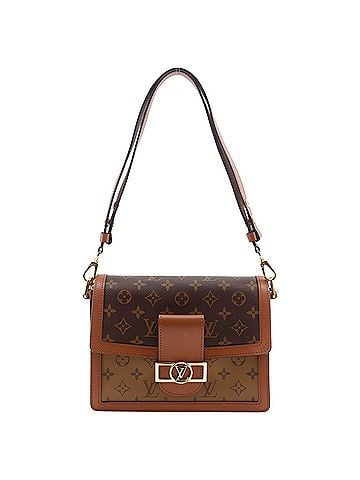 Louis Vuitton Louis Vuitton Dauphine MM Shoulder Bag, Monogram Reverse, M45958, Canvas, Brown, 2-way, Magnetic Closure, Women's. (view 1)