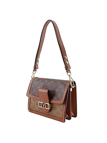Louis Vuitton Louis Vuitton Dauphine MM Shoulder Bag, Monogram Reverse, M45958, Canvas, Brown, 2-way, Magnetic Closure, Women's. (view 2)