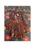 Dhruv Kapoor 100% Polyester Print Brown Blue Formal Skirt Size 0 - photo 4