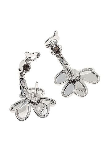 Van Cleef & Arpels Van Cleef &amp; Arpels Frivole Small Diamond Earrings, 18K White Gold, Women's (view 2)