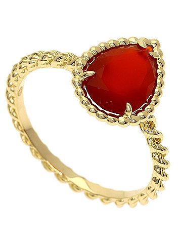 Boucheron Boucheron Serpent Bohème Small Carnelian Ring #54, 18K Yellow Gold, Women's. (view 1)