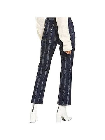 Tory Burch Gemini Link Bloom Jacquard Jeans (view 2)