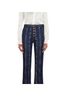 Tory Burch 100% Cotton Print Blue White Jeans Size 24 - photo 1