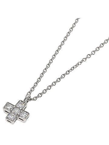 Tiffany & Co. Tiffany &amp; Co. Cruciform Diamond Necklace, Platinum PT950, Women's. (view 1)