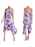 Parker 100% Polyester Floral Blue Pink Casual Dress Size L - photo 1