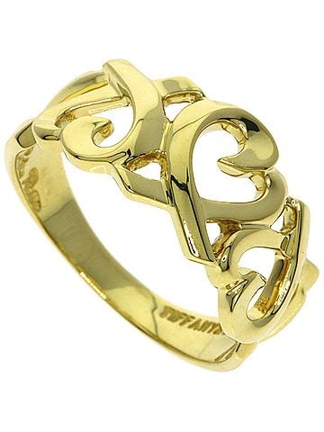 Tiffany & Co. Tiffany &amp; Co. Triple Loving Heart Ring, 18K Yellow Gold, Women's. (view 1)