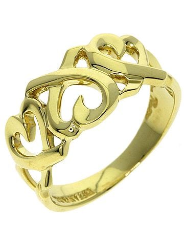 Tiffany & Co. Tiffany &amp; Co. Triple Loving Heart Ring, 18K Yellow Gold, Women's. (view 2)