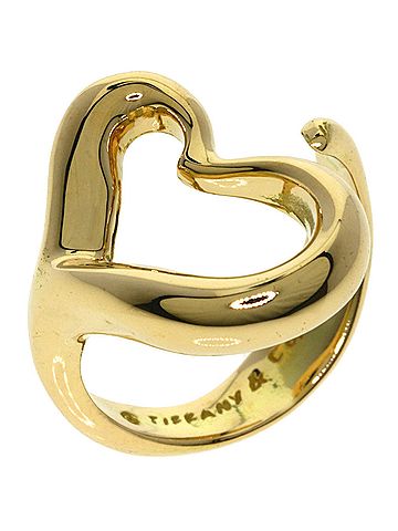 Tiffany & Co. Tiffany &amp; Co. Open Heart Ring, 18K Yellow Gold, Women's. (view 2)
