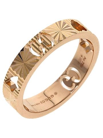 Gucci Gucci Icon Heart &amp; Star #9 Ring, 18K Pink Gold, Women's. (view 2)