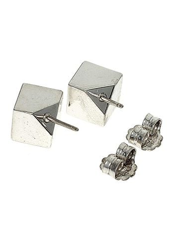 Tiffany & Co. Tiffany &amp; Co. Cube Earrings, Silver, Women's. (view 2)