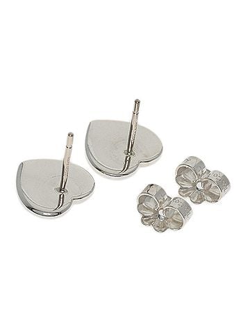 Tiffany & Co. Tiffany &amp; Co. Return to Mini Love Heart Enamel Earrings, Silver, Women's. (view 2)