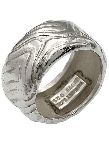 Tiffany & Co. Tiffany &amp; Co. Vintage Wood Motif Ring, Silver, Women's. (view 2)
