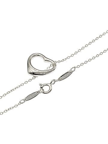 Tiffany & Co. Tiffany &amp; Co. Open Heart Necklace, Silver, Women's. (view 2)