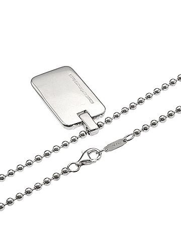 Tiffany & Co. Tiffany &amp; Co. Atlas Tag Necklace, Silver, Women's. (view 2)