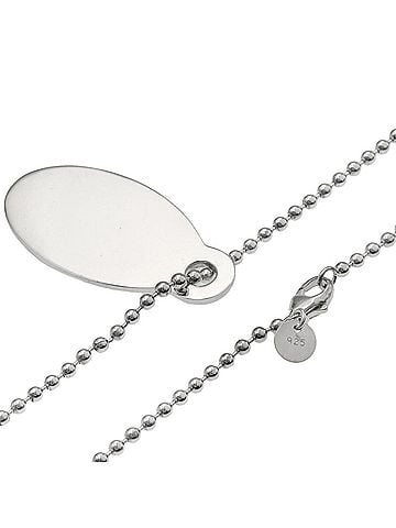 Tiffany & Co. Tiffany &amp; Co. Return to Oval Tag Necklace, Silver, Women's. (view 2)