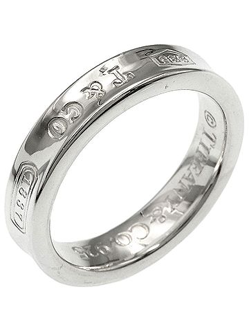 Tiffany & Co. Tiffany &amp; Co. 1837 Narrow Ring, Silver, Women's. (view 2)