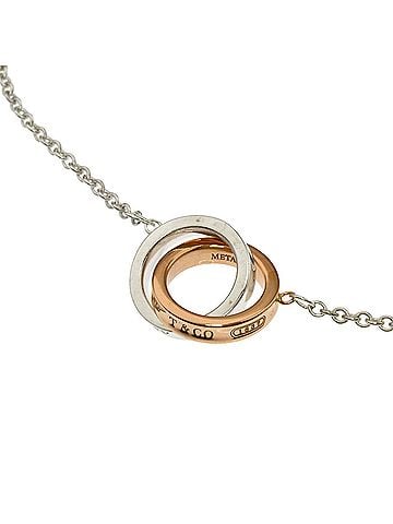 Tiffany & Co. Tiffany &amp; Co. Interlocking Bracelet, Silver/Rubedo Metal, Women's. (view 2)