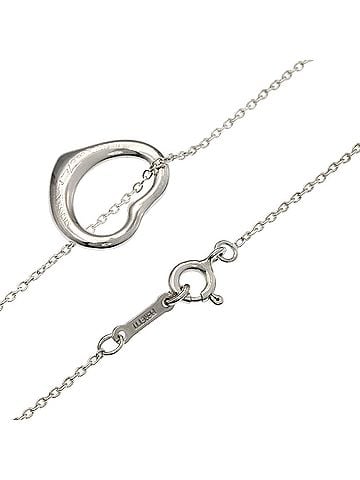 Tiffany & Co. Tiffany &amp; Co. Open Heart Necklace, Silver, Women's. (view 2)