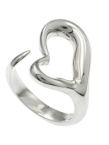Tiffany & Co. Tiffany &amp; Co. Open Heart Ring, Silver, Women's. (view 1)