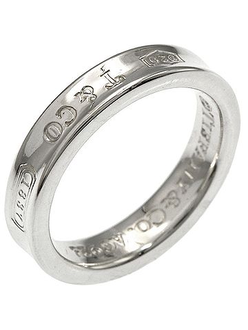Tiffany & Co. Tiffany &amp; Co. 1837 Narrow Ring, Silver, Women's. (view 2)