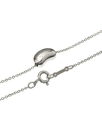 Tiffany & Co. Tiffany Bean Necklace, Silver, Women's, TIFFANY&amp;Co. (view 2)