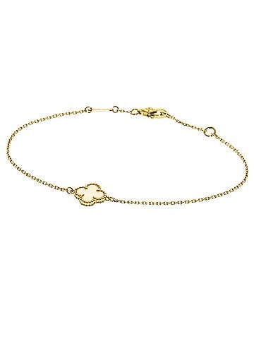 Van Cleef & Arpels Van Cleef &amp; Arpels Sweet Alhambra Shell Bracelet 18K Yellow Gold Women's (view 1)