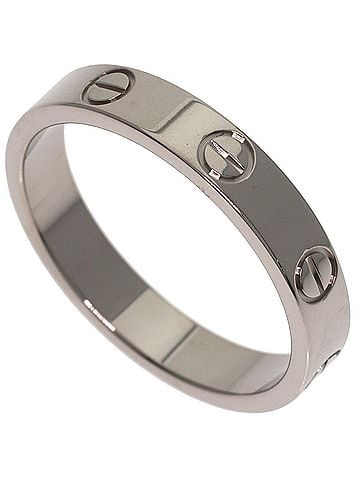 Cartier Cartier Mini Love Ring #55, 18K White Gold, Women's Ring, CARTIER (view 1)