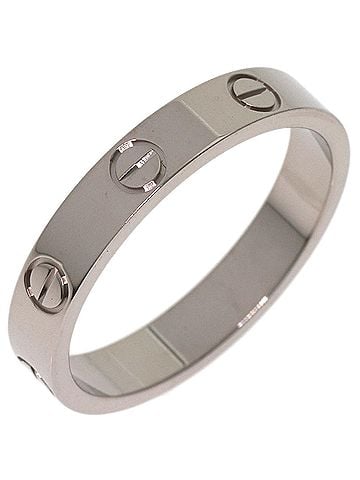 Cartier Cartier Mini Love Ring #55, 18K White Gold, Women's Ring, CARTIER (view 2)