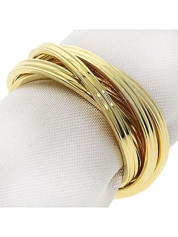 Gucci Gucci 5-Ring Set, 18K Yellow Gold, Women's GUCCI (view 1)