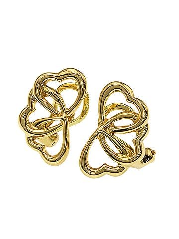 Tiffany & Co. Tiffany &amp; Co. Triple Heart Earrings, 18K Yellow Gold, Women's. (view 1)
